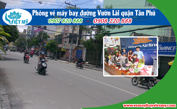 Phòng vé máy bay đường Vườn Lài quận Tân Phú