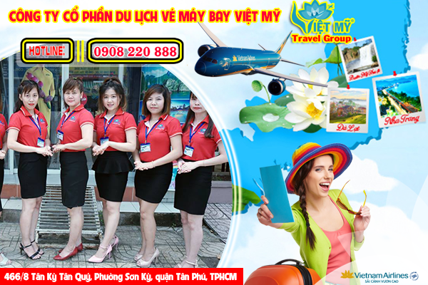 Đại lý vé máy bay Việt Mỹ 466/8 Tân Kỳ Tân Quý, Phường Sơn Kỳ, quận Tân Phú, TPHCM