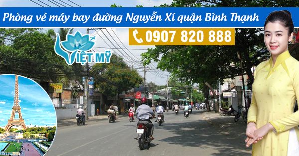 Phòng vé máy bay đường Nguyễn Xí quận Bình Thạnh