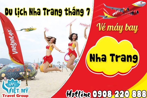 Vé máy bay đi Nha Trang tháng 7 hãng Vietjet Air