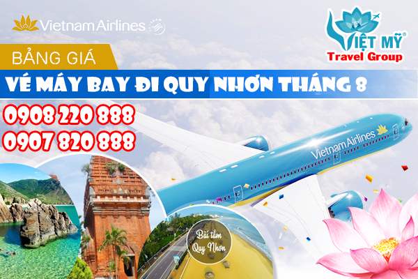 Vé máy bay đi Quy Nhơn tháng 8 hãng Vietnam Airlines