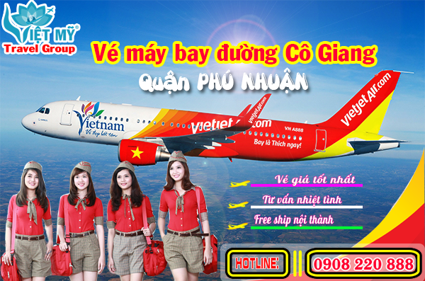 Vé máy bay đường Cô Giang quận Phú Nhuận - Phòng vé Việt Mỹ