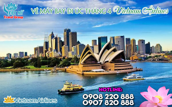 Vé máy bay đi Úc tháng 4 Vietnam Airlines