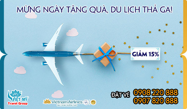 Vietnam Airlines giảm 15% toàn bộ giá vé nội địa