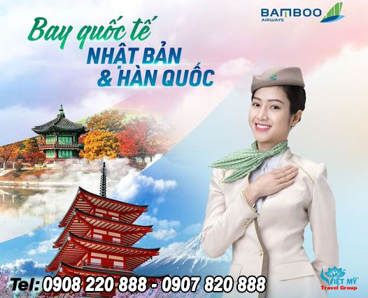 Bamboo mở lại đường bay giữa Nhật Bản, Hàn Quốc với Việt Nam