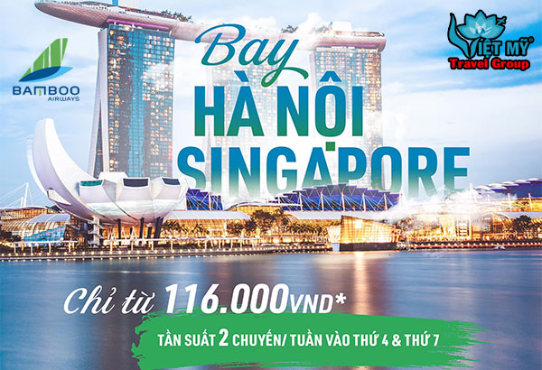 Bamboo Airways mở bán vé Hà Nội - Singapore