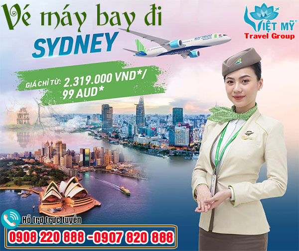 Vé máy bay đi Sydney Bamboo Airways