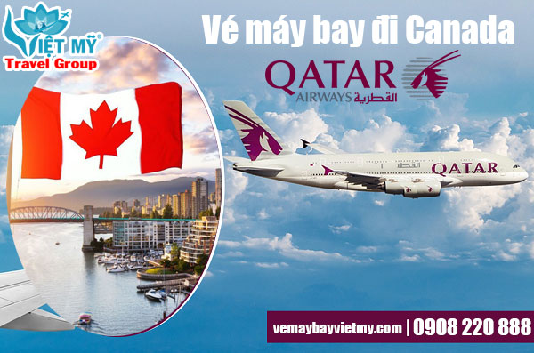 Vé máy bay đi Canada Qatar Airways